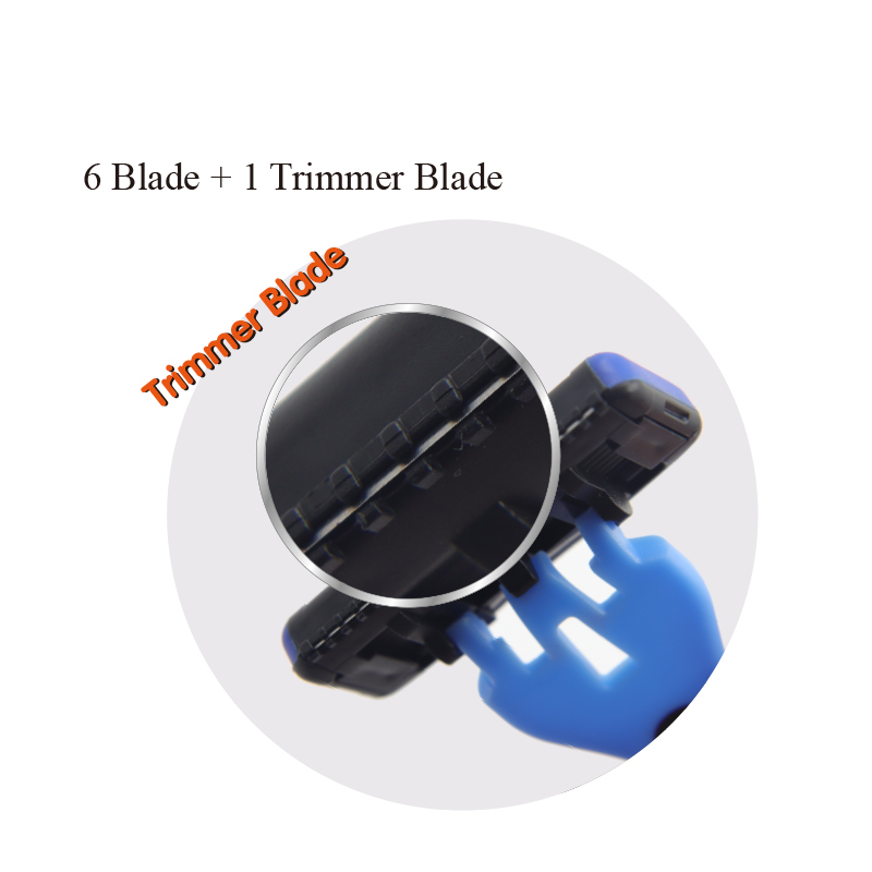 6+1 Trimmer Blade razor set men advanced Custom Seven Blade Face Razors mens 7