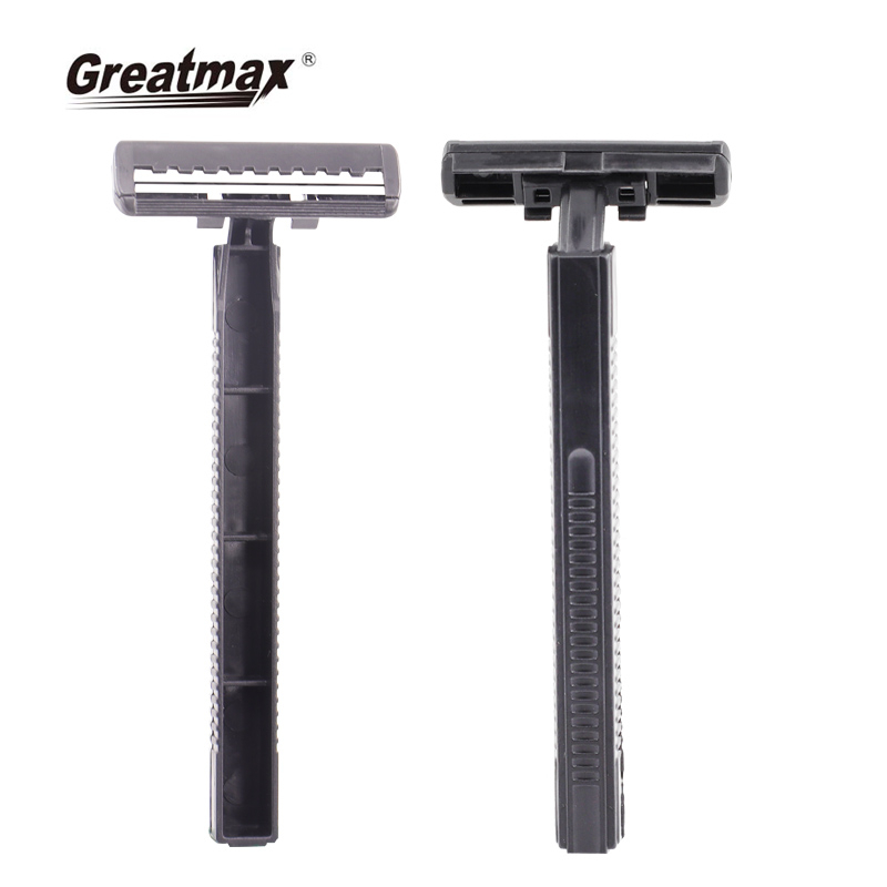 Mens razor blades shaving knife twin blade Razor men's plastic handle wholesale razor