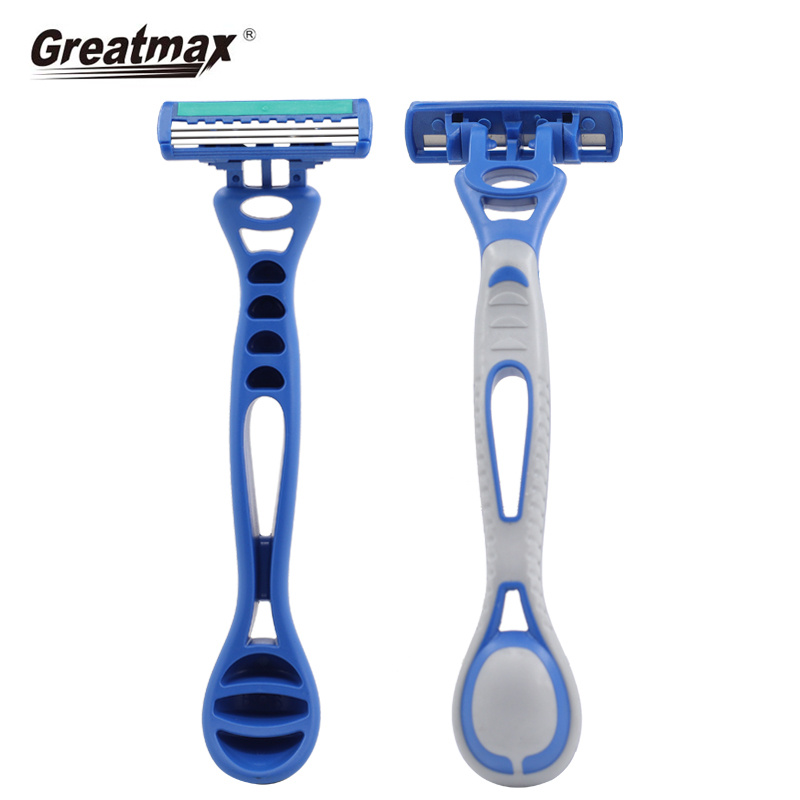 Face triple blade razor men's shaving straight water razor