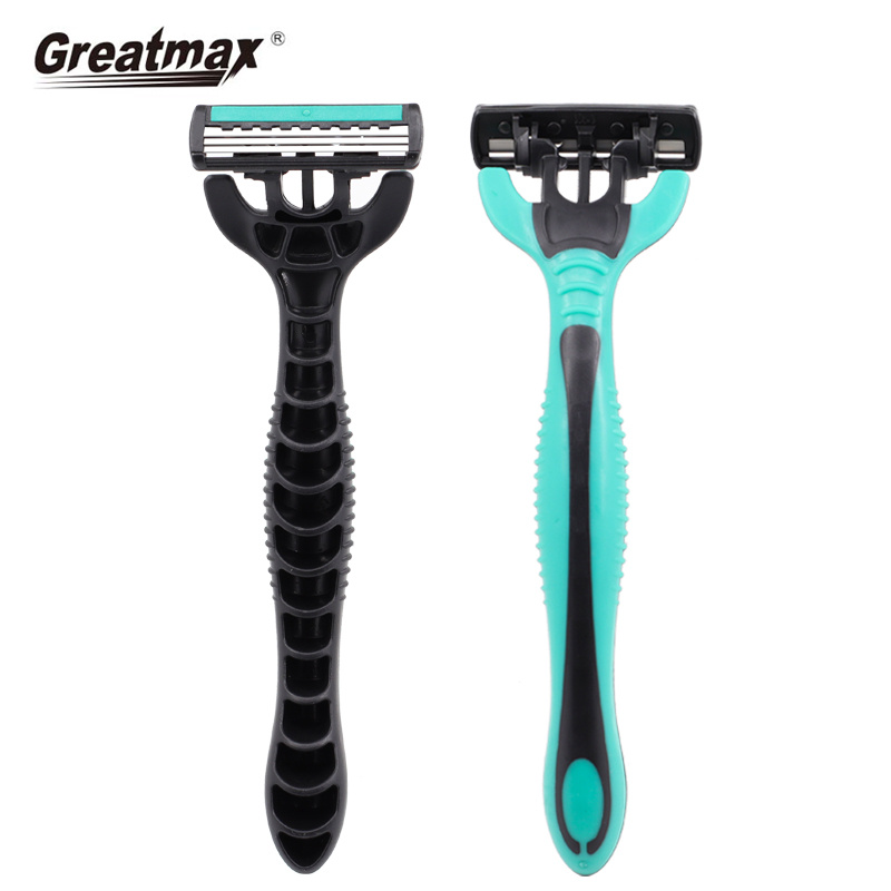 Maquinilla De Afeitar Desechable 3 men Razor Greatmax Plastic Handle Safety Women Disposable Triple Blade Shaving Razor