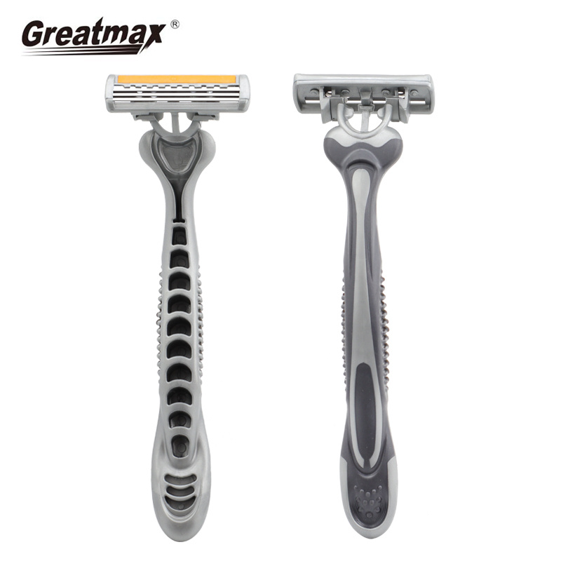 mens razor Wholesale Professional Manufacturer disposable triple blade razor with lubricating strips refreshments shave