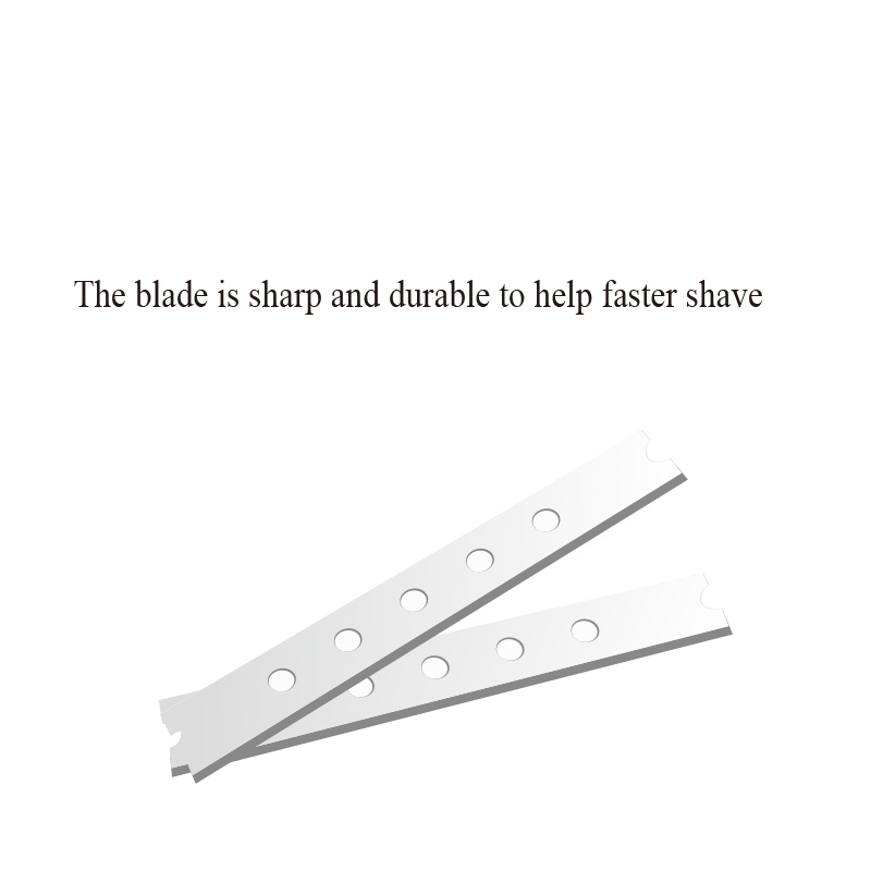 Three-blade fixed head razor with lubricating strip disposable shaver