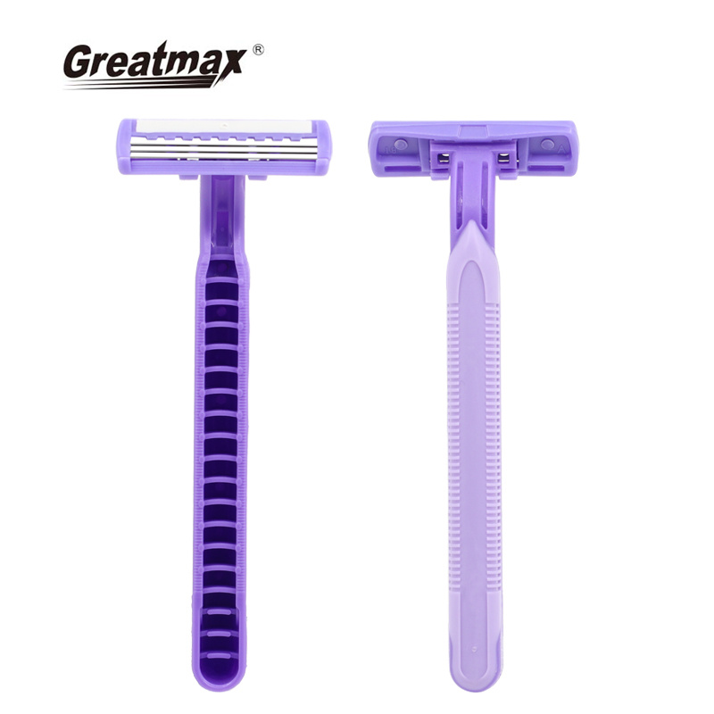 wholesale hotel disposable razor shaving razor Factory Three Blades Fixed head Disposable Face Razor