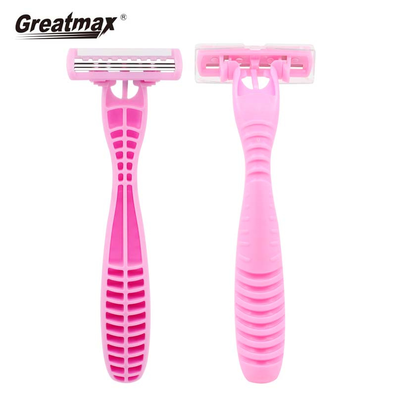 womens razor 3 blades shaving knife twin blade Razor men's plastic handle razor