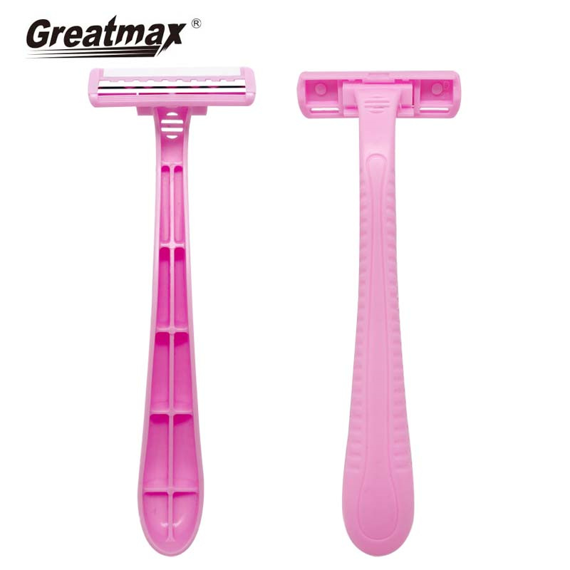 12 piece twin blade custom logo disposable razor shaving women