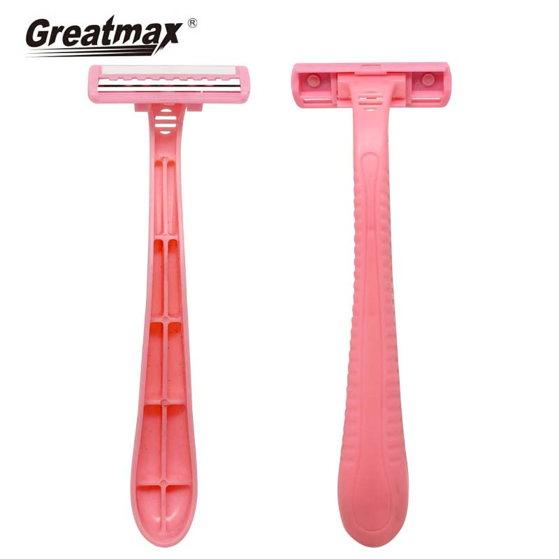 12 piece twin blade custom logo disposable razor shaving women