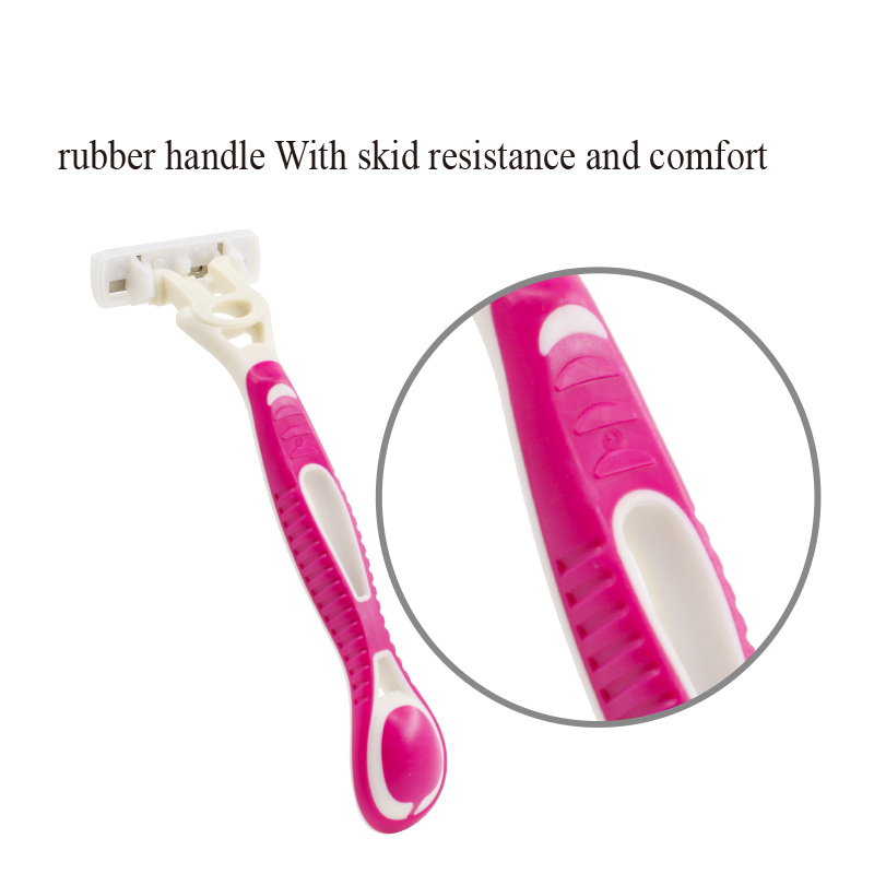 3 blade women Lady's razors high quality Cheap and practical shaver