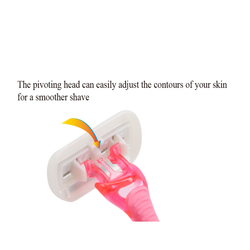 back disposable shaver Triple Blade Economic Razor women Disposable Shaving Triple Blade Razor