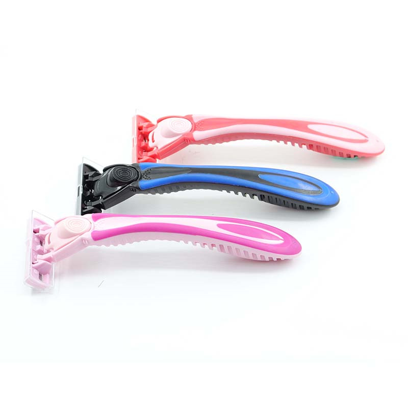 back shaver razor set triple blade disposable razor with lubricating strip and super rubber handle refreshments razor