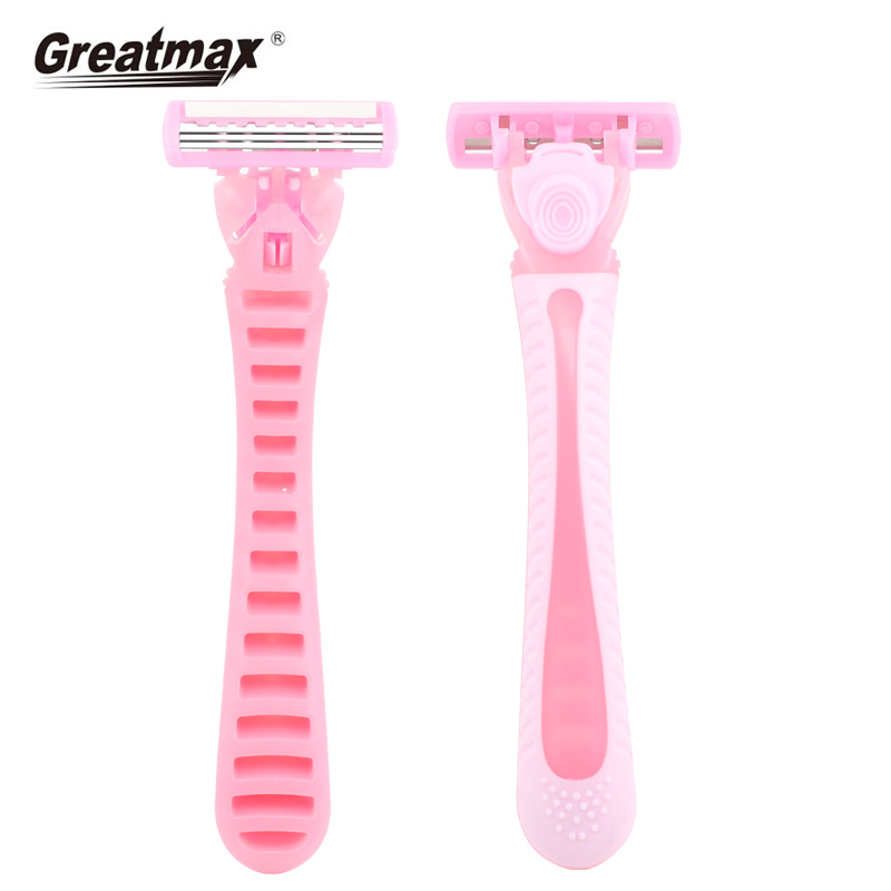 China Maquinillas De Afeitar Los Fabricantes System Women Safety Straight Triple Blade Shaving Razor