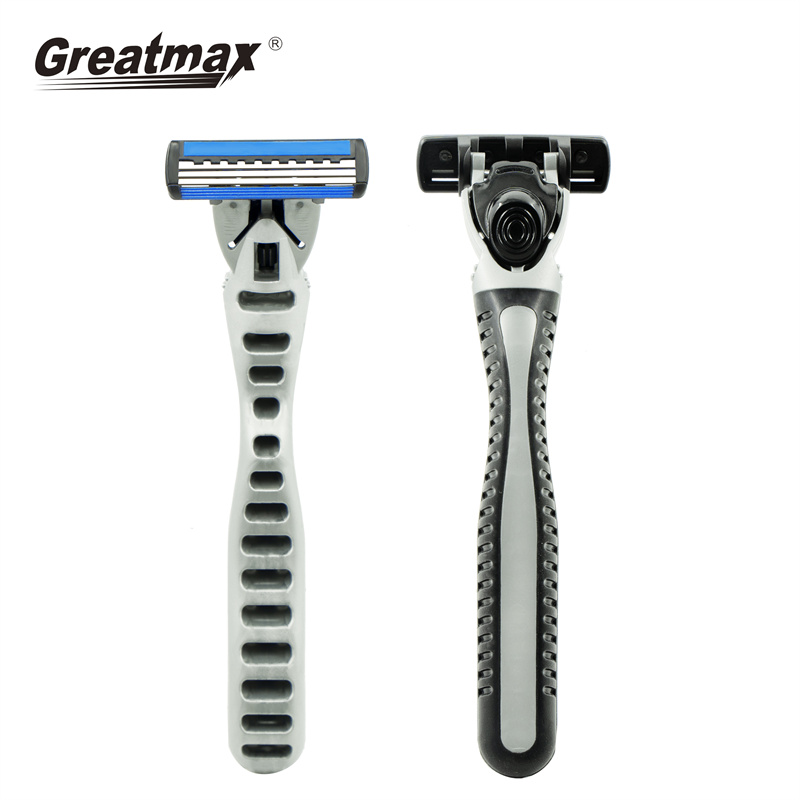 Custom Stainless Steel Triple Blade Face Razors disposable razor and cartridge