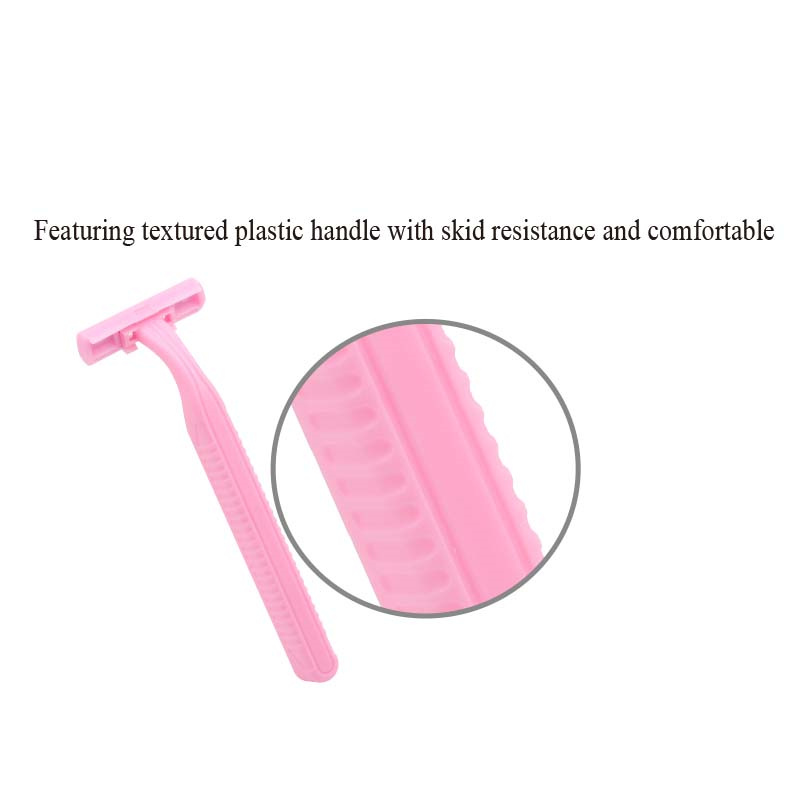 Disposable razor Ladies plastic razor two blade body facial razor