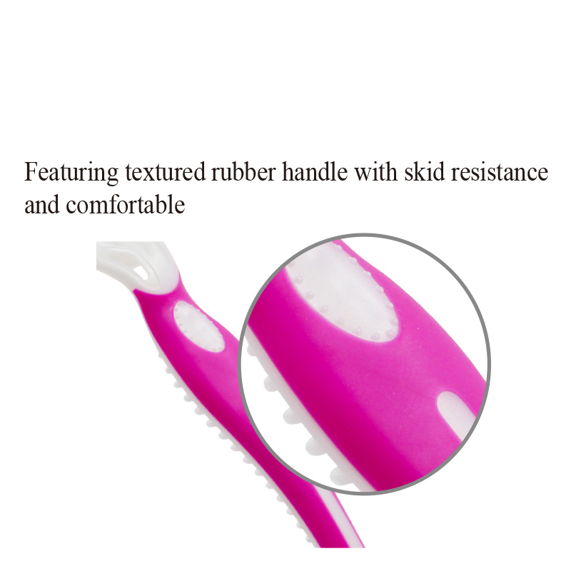 disposable razor womens triple blade rubber handle high quality for women disposable imported blade