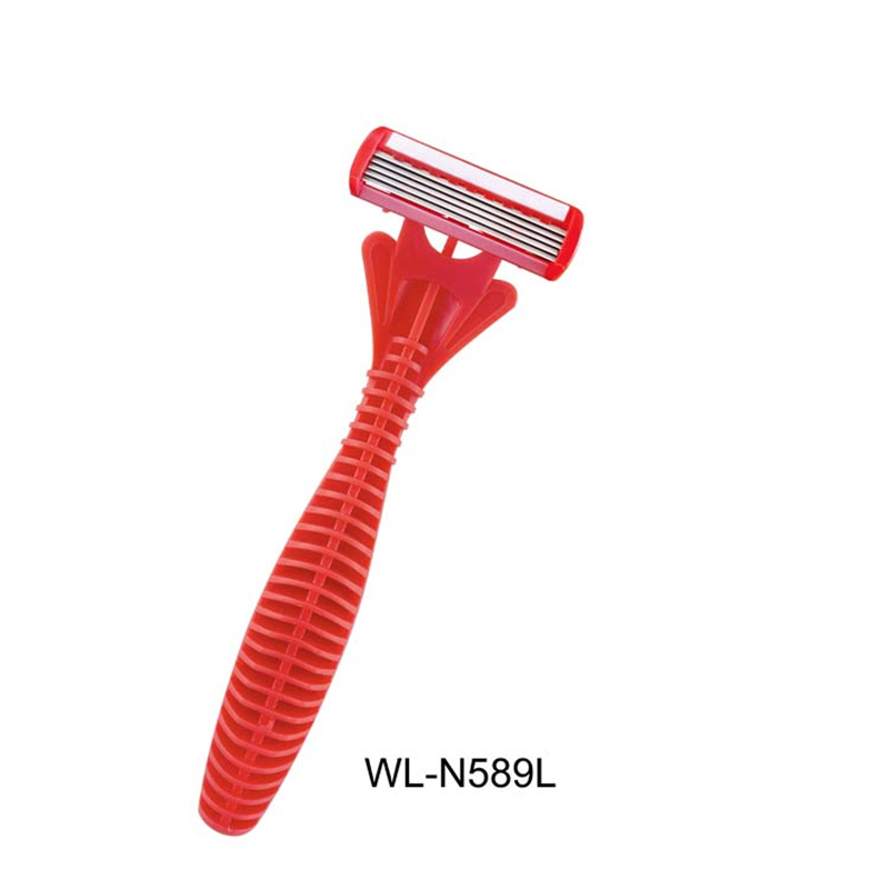 Five blade Razors with lubricating strip and super rubber handle WL-389L WL-489L WL-589L WL-689L