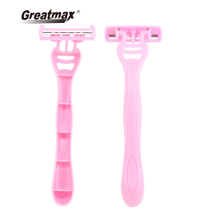 Greatmax Razor Hot Sale Women 2 Blade Cheap Disposable Shaving Razor