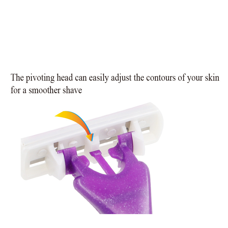 Maquinilla De Afeitar Desechable 3 Women Razor Greatmax Plastic Handle Safety Women Disposable Triple Blade Shaving Razor