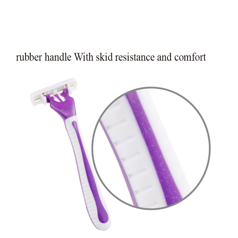 Maquinilla De Afeitar Desechable 3 Women Razor Greatmax Plastic Handle Safety Women Disposable Triple Blade Shaving Razor