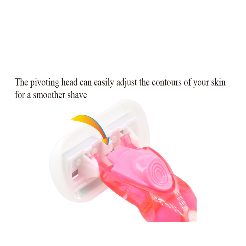 Maquinilla De Afeitar Desechable 5 Women Razor Plastic Handle Safety Women Disposable 5 Blade Shaving Razor