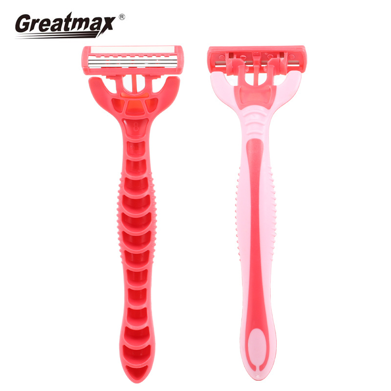 men Razor Greatmax Plastic Handle Safety Women Disposable Triple Blade Shaving Razor Maquinilla De Afeitar Desechable 3