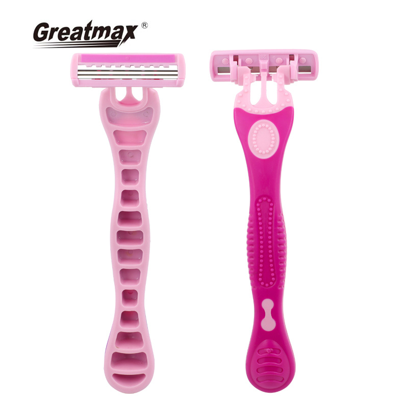 mens razor Wholesale Professional Manufacturer disposable triple blade razor with lubricating strips womens razor