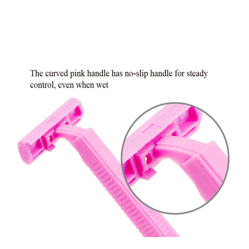 womens razor blades shaving knife twin blade Razor women's plastic handle wholesale razor