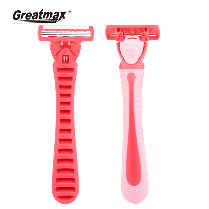 Womens shaving razor women three blades System razor with pisau cukur