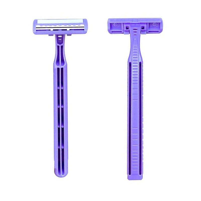 Twin blade Razor with lubricating strip WL-N234L